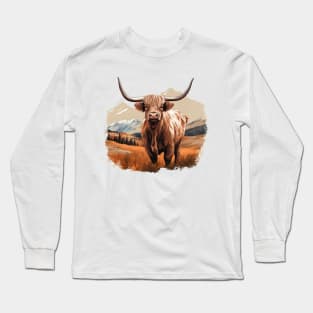 Highland Bull Long Sleeve T-Shirt